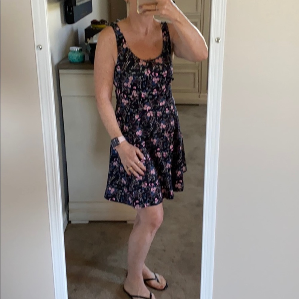 H&M DIVIDED Flowered tank short dress